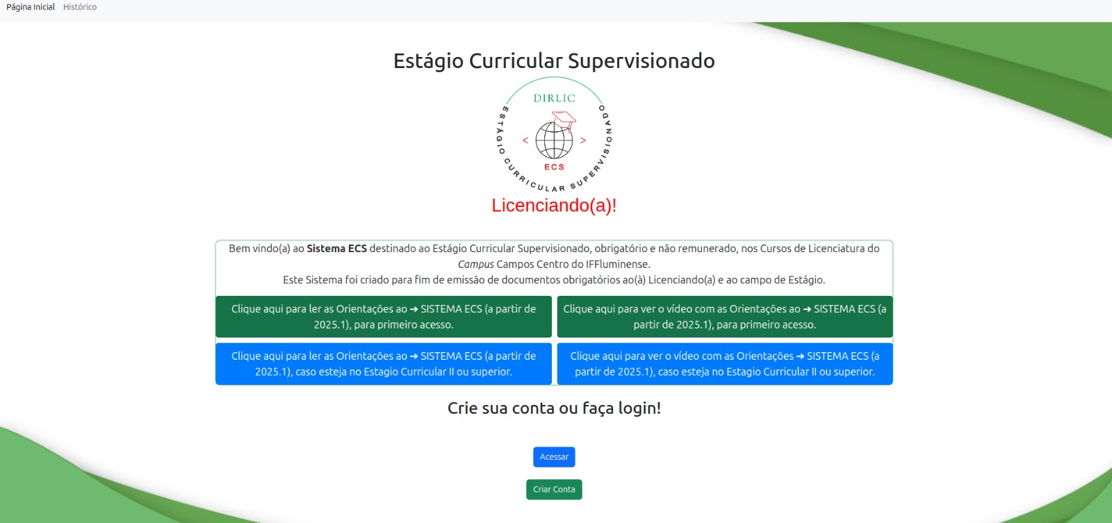 Sistema Estágio Curricular (ECS)